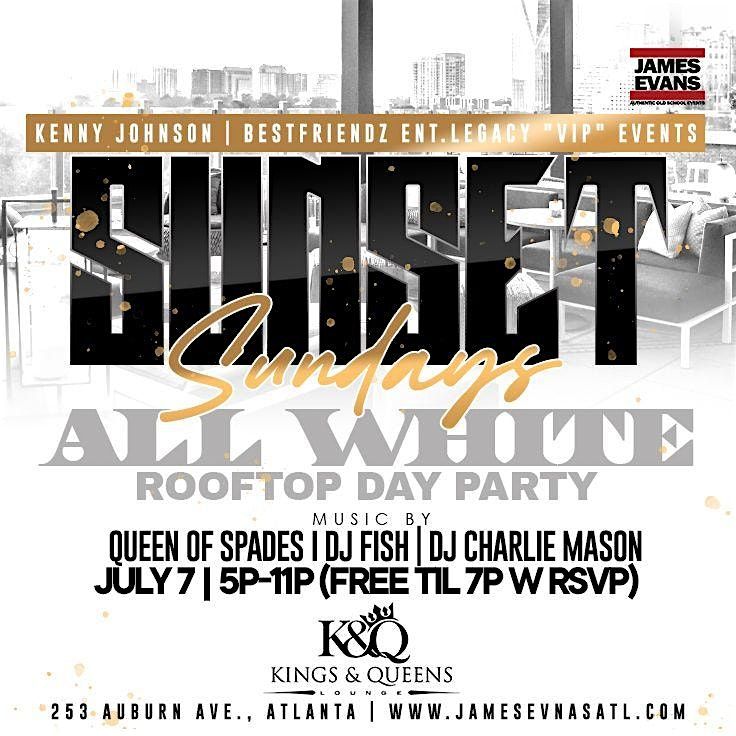 SUNSET SUNDAYS ALL WHITE ROOFTOP DAYPARTY