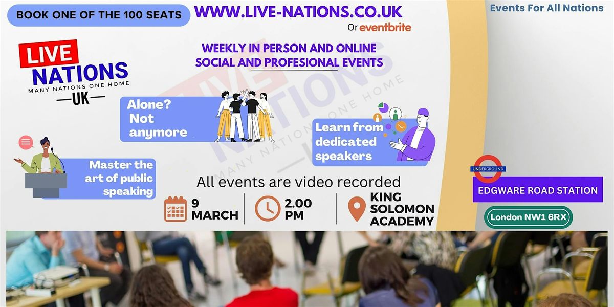 Live Nations UK Foreigners' Social: Your Invitation to Connect in London!