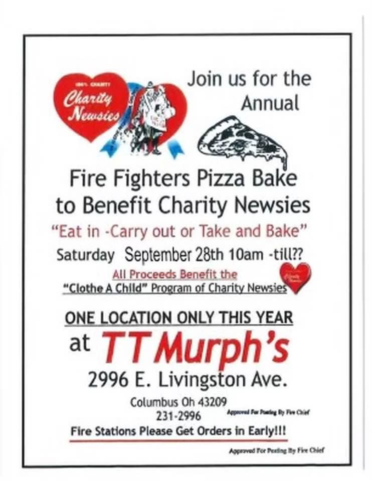 Fire Fighters Pizza Bake to Benefit Charity Newsies