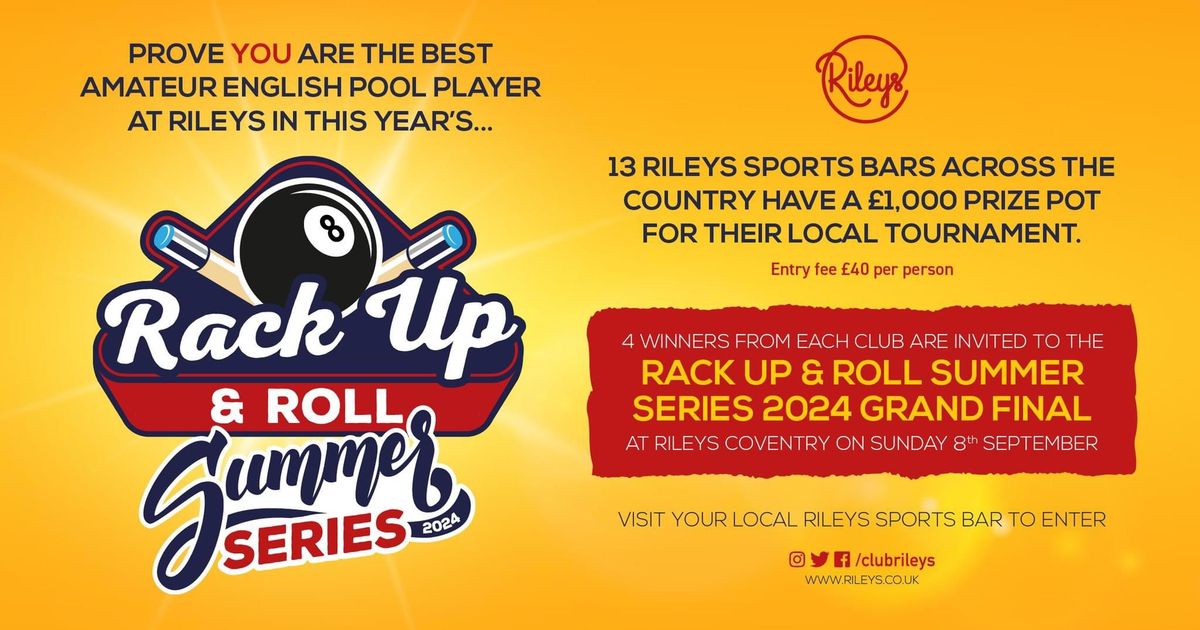 Rileys Swansea Annual Rack Up & Roll Tournament?