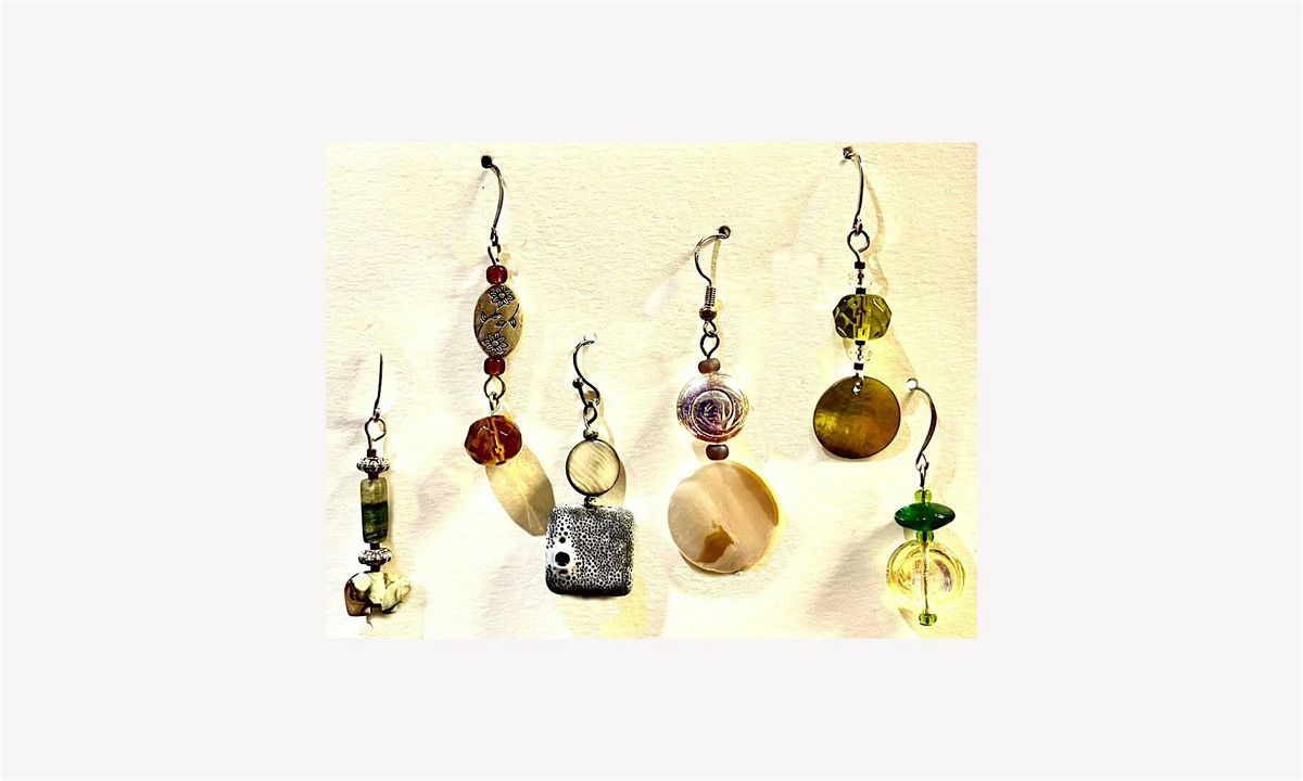 BEADED EARRINGS (4-6 pairs)in Laurie's home studio,Thurs, Nov 14:  2-4:30PM