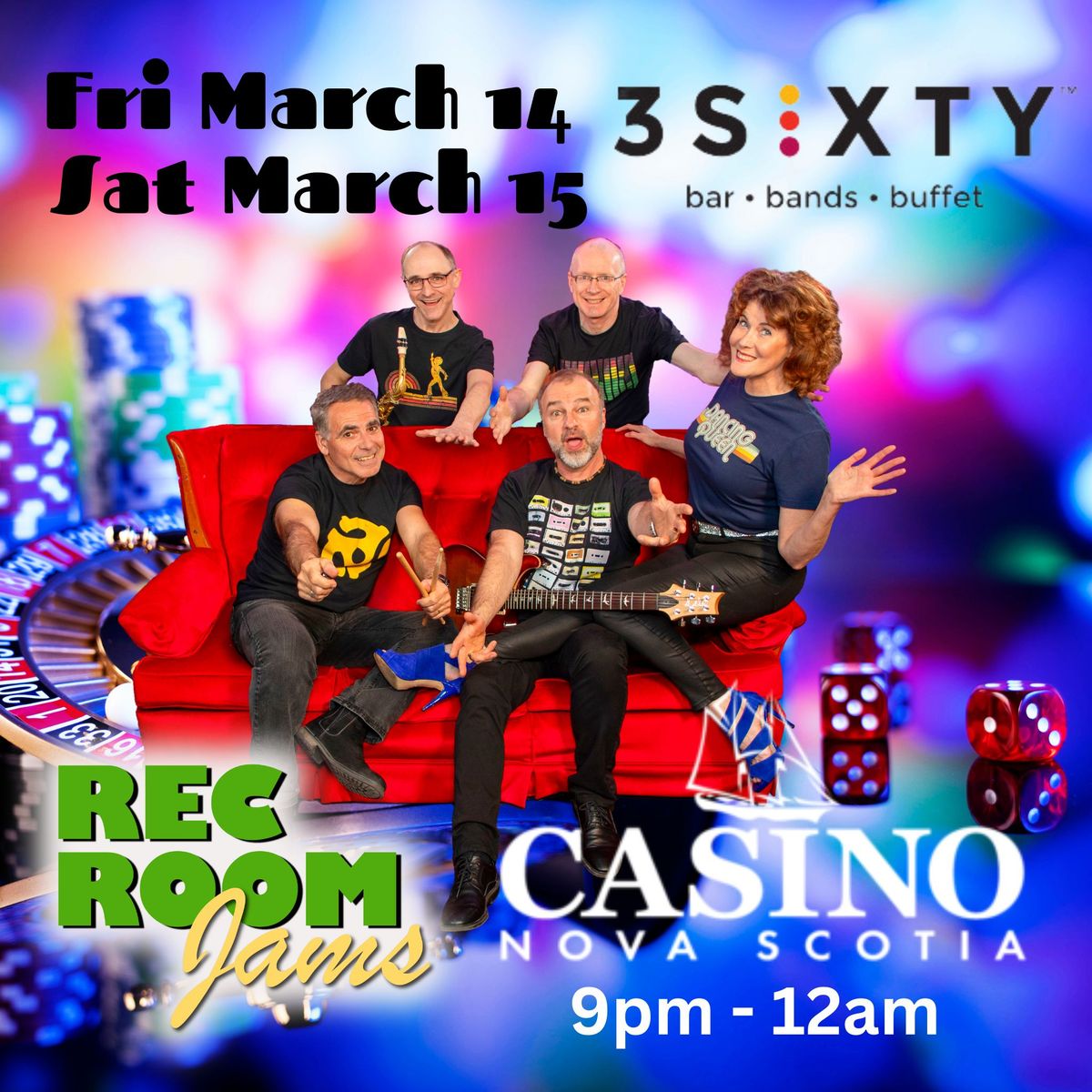 RRJ at The Casino 3Sixty Lounge Fri and Sat  March 14 & 15