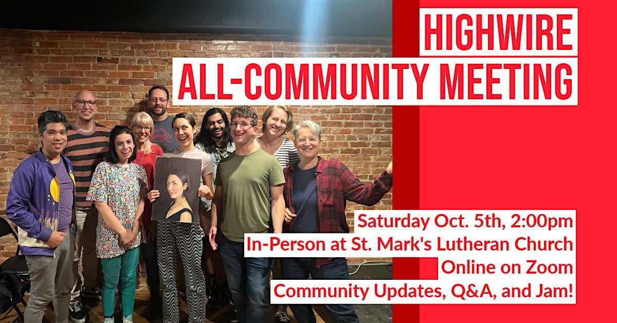 All-Community Meeting and Jam: October 2024