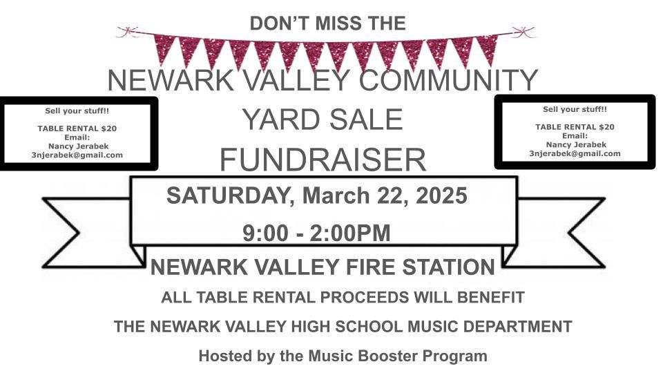 Newark Valley Community Yard Sale Fundraiser