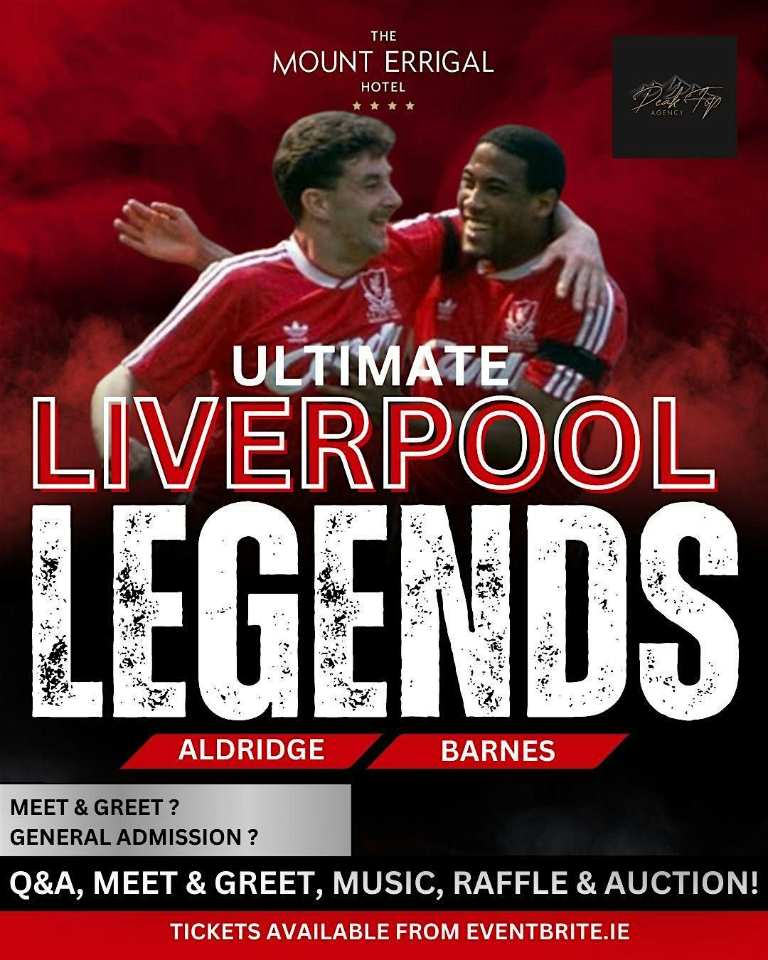 Ultimate Liverpool Legends Night John Aldo Aldridge &John Barnes