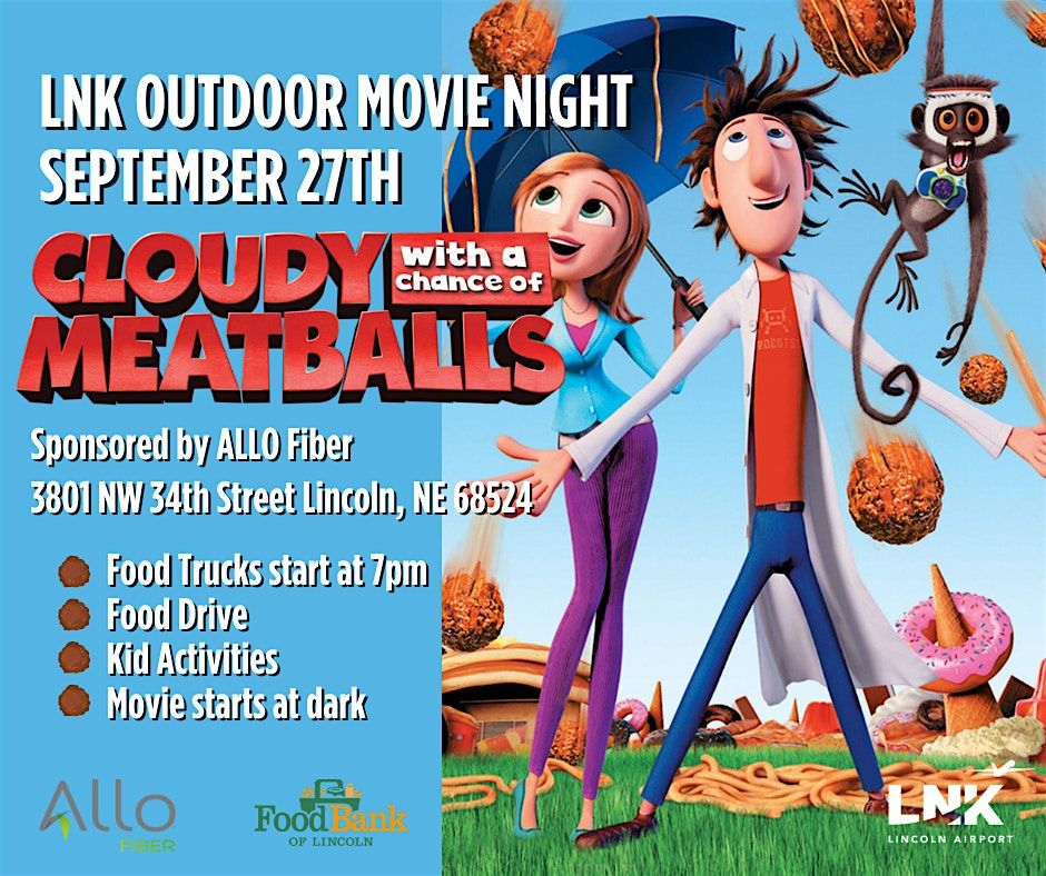 LNK Outdoor Movie Series: Cloudy with a Chance of Meatballs