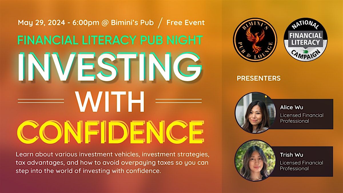 Investing With Confidence: Financial Literacy Pub Night @ Bimini's Pub