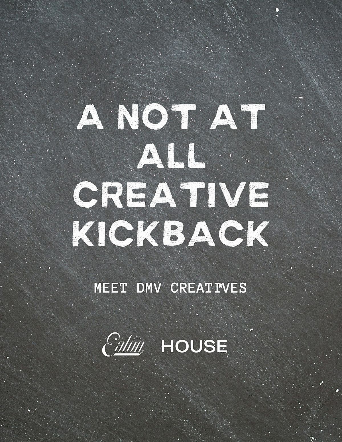 A Not At All Creative Kickback