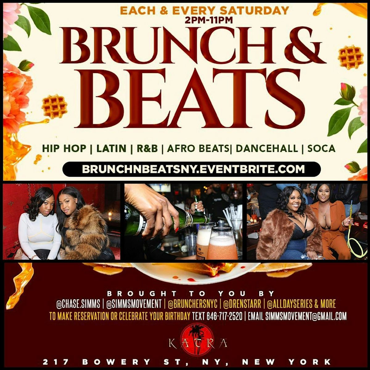 All Day Saturday Brunch & Beats Day Party Experience at Katra Lounge