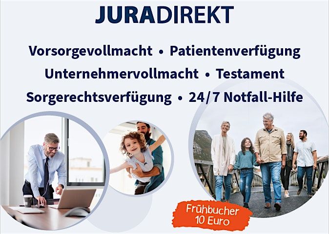 Vorsorgevollmacht \u2022 Patientenverf\u00fcgung \u2022 Unternehmervollmacht \u2022 Sorgerecht