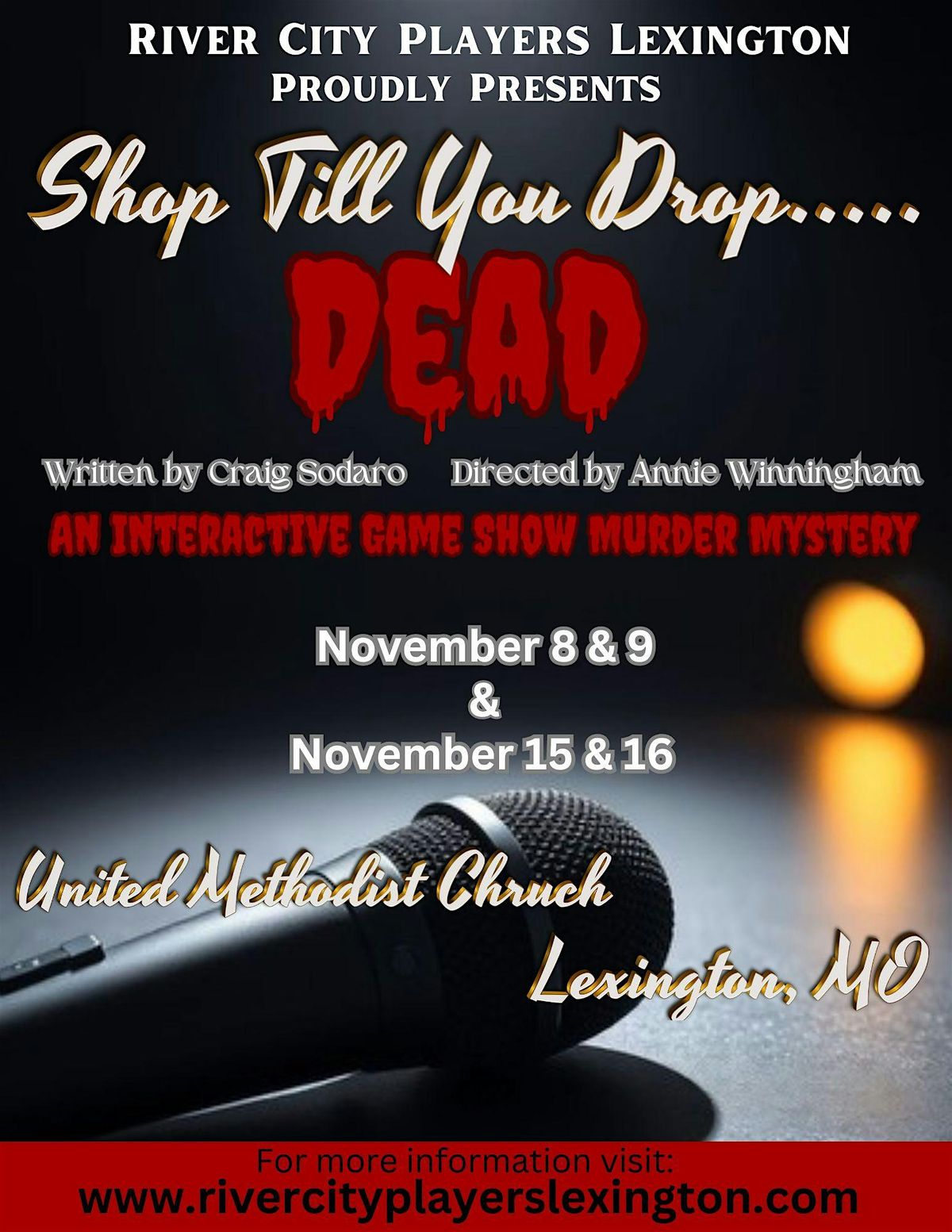 Shop till you drop... Dead dinner theatre