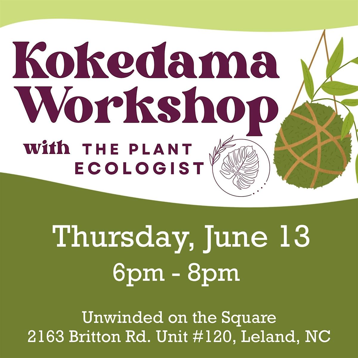 Botanicals & Brews: Kokedama Workshop at Hi-Wire Brewing