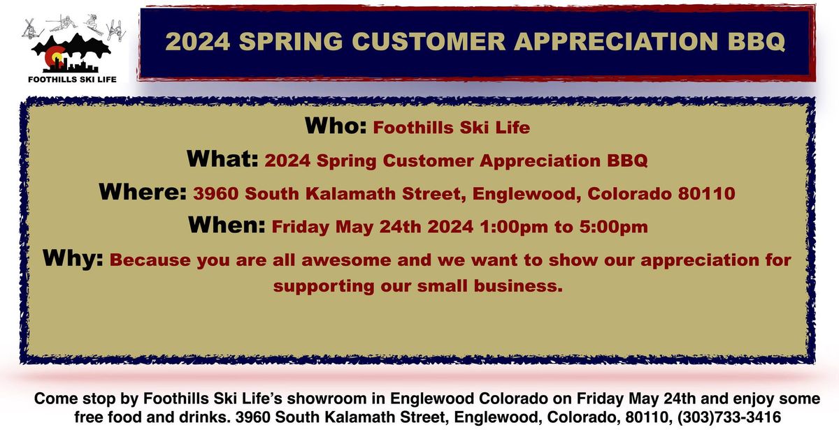 2024 Spring Customer Appreciation BBQ