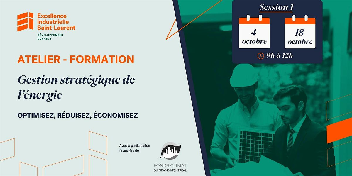 Atelier de formation Gestion \u00c9nerg\u00e9tique #1 - 4 et 18 octobre 2024