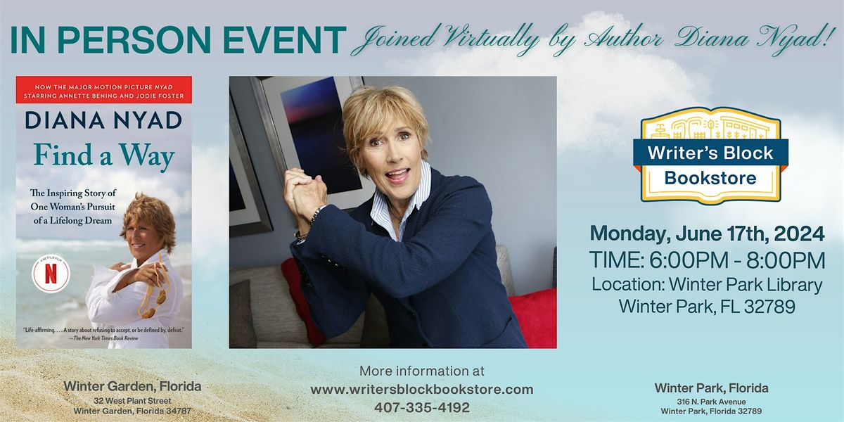In Person Event\/Virtual Author Visit with Diana Nyad