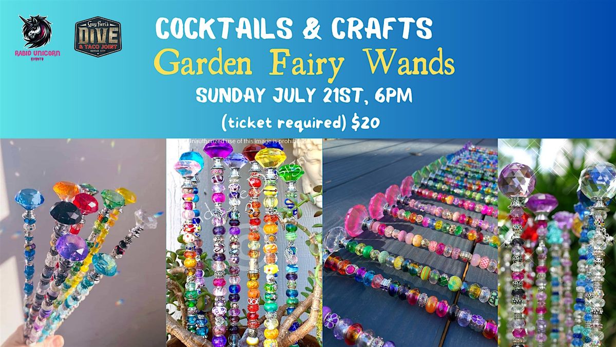 Cocktails & Crafts - Garden Fairy Wands  - TICKET IS ON CHEDDAR UP