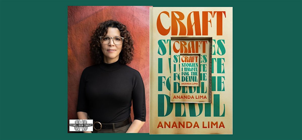 Ananda Lima, author of CRAFT - an in-person Boswell event