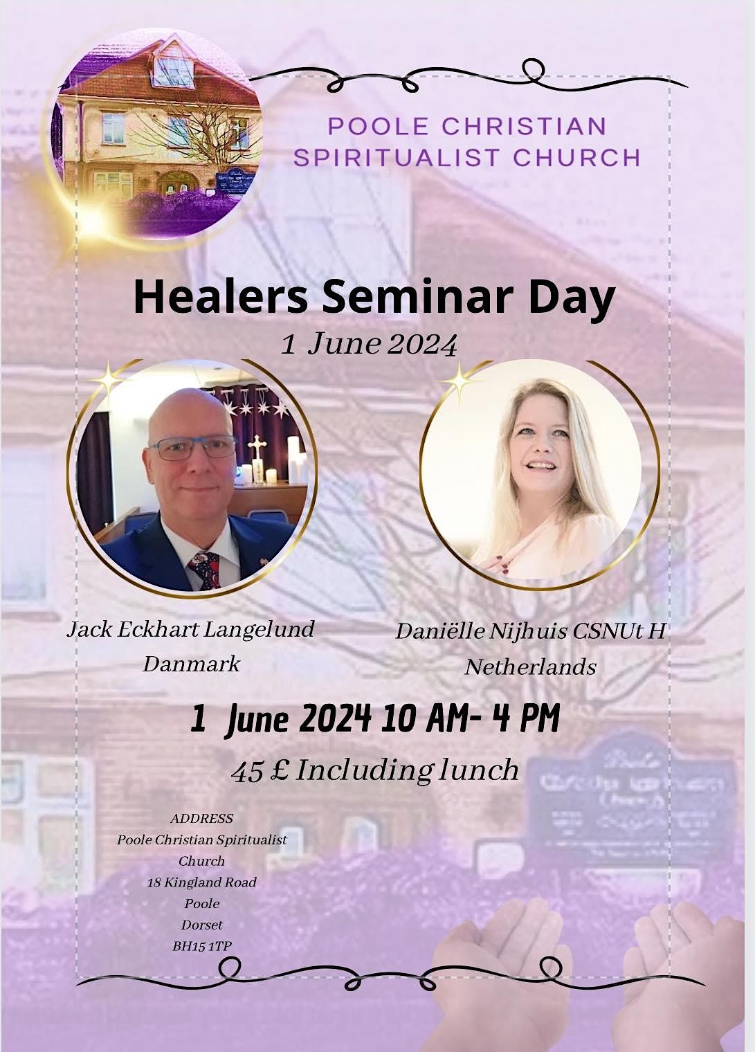 Healers Seminar Day with Danielle Nijhuis CSNUt & Jack Eckhart Langelund.