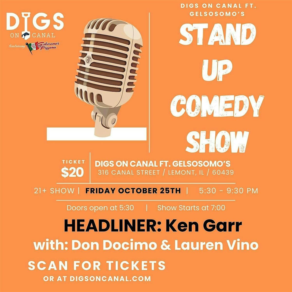 October Comedy Night at Digs