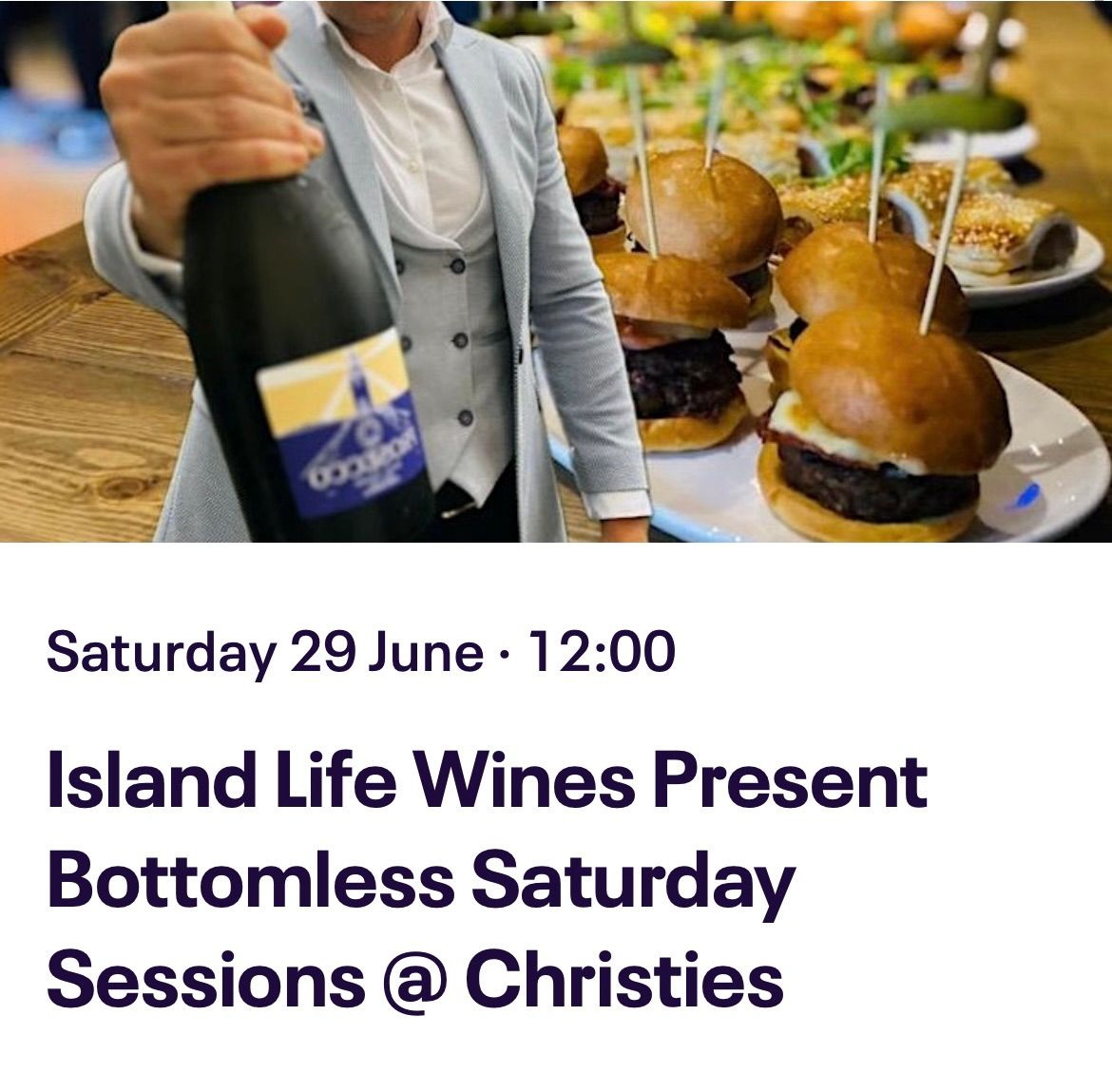 Island Life Wines Presents - Saturday Sessions @ Christies