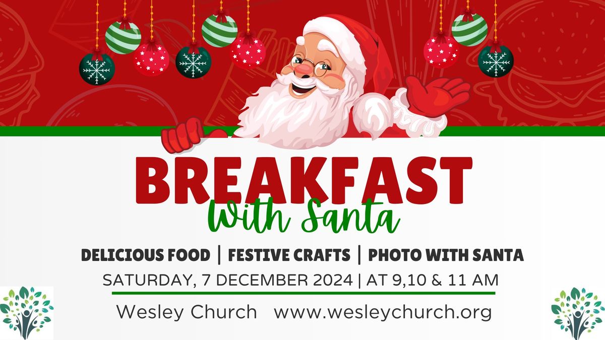 Wesley Church annual Breakfast with Santa 2024