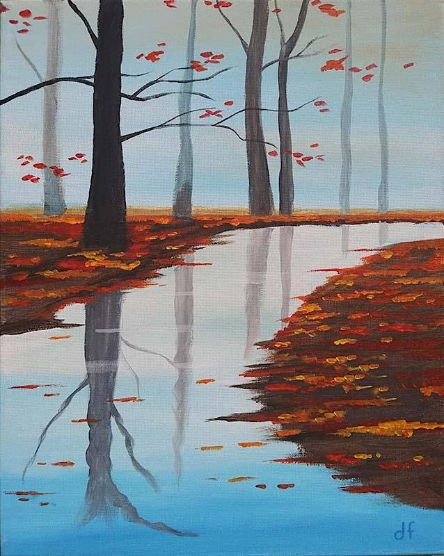 Sip and Paint - "Autumn Stream"  Quartyard