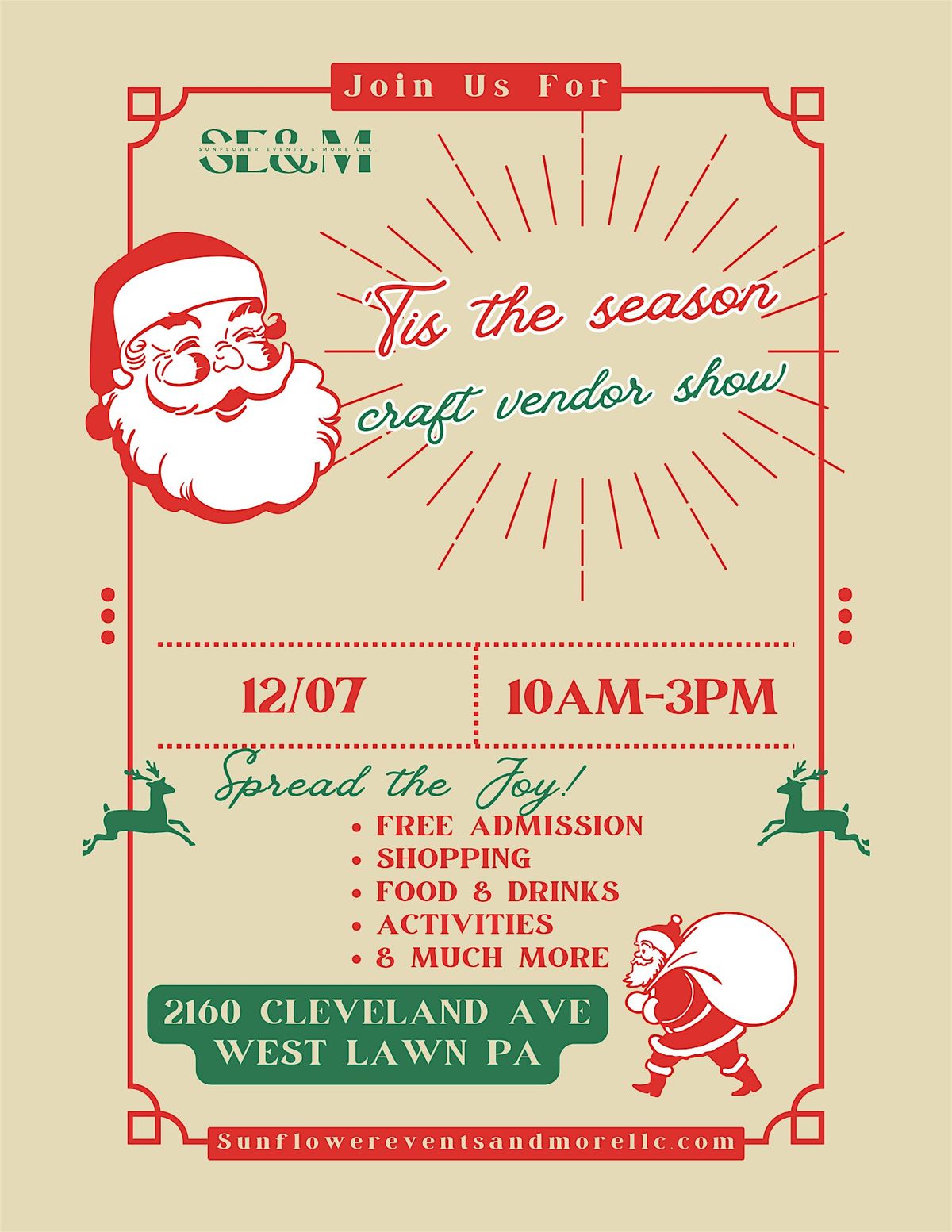 Tis the Season Craft\/Vendor Show