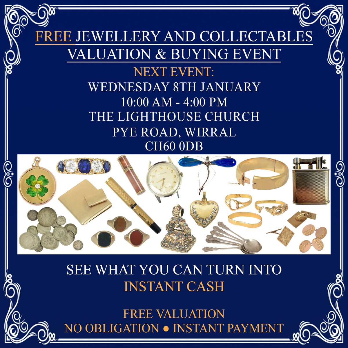 HESWALL, WIRRAL - FREE ANTIQUES VALUATION & BUYING EVENT