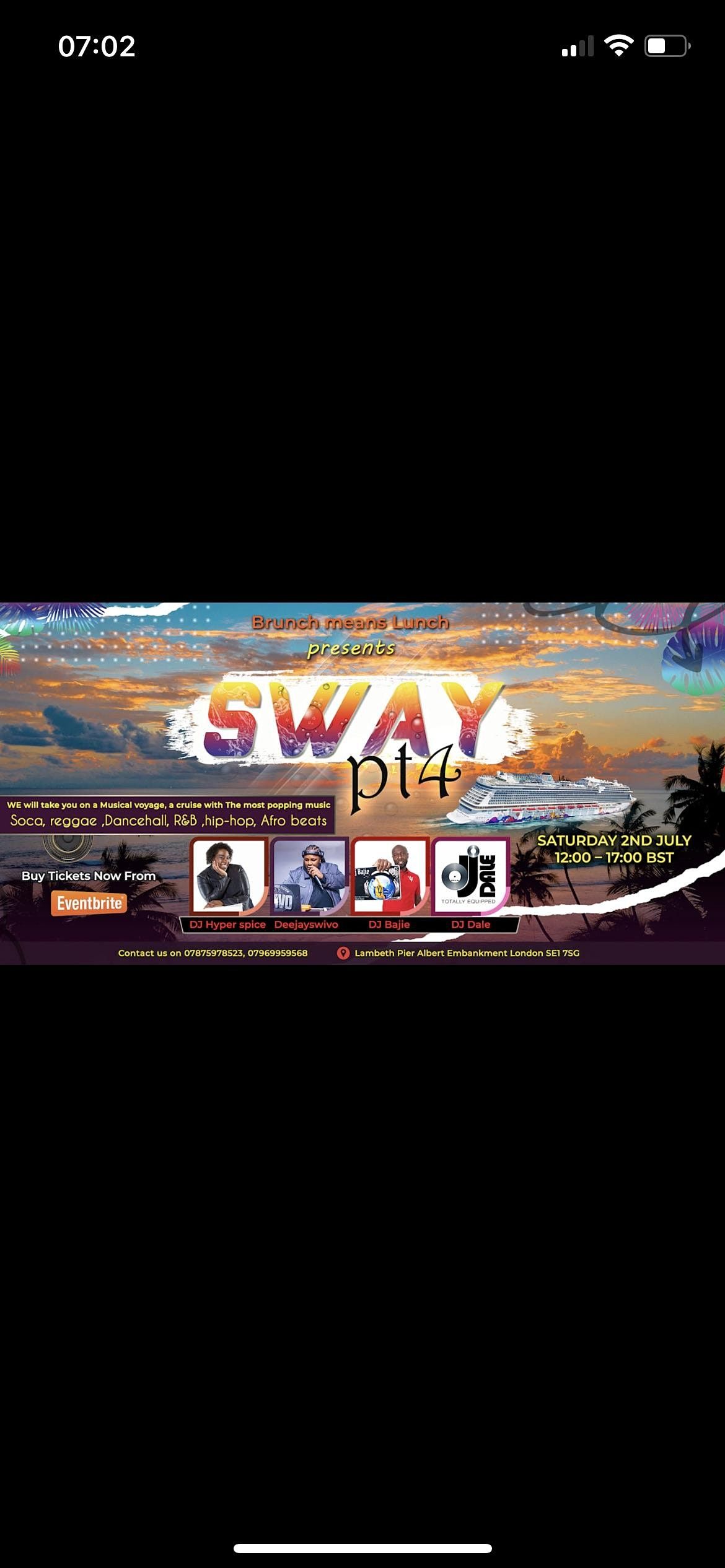SWAY PT4 BOAT PARTY