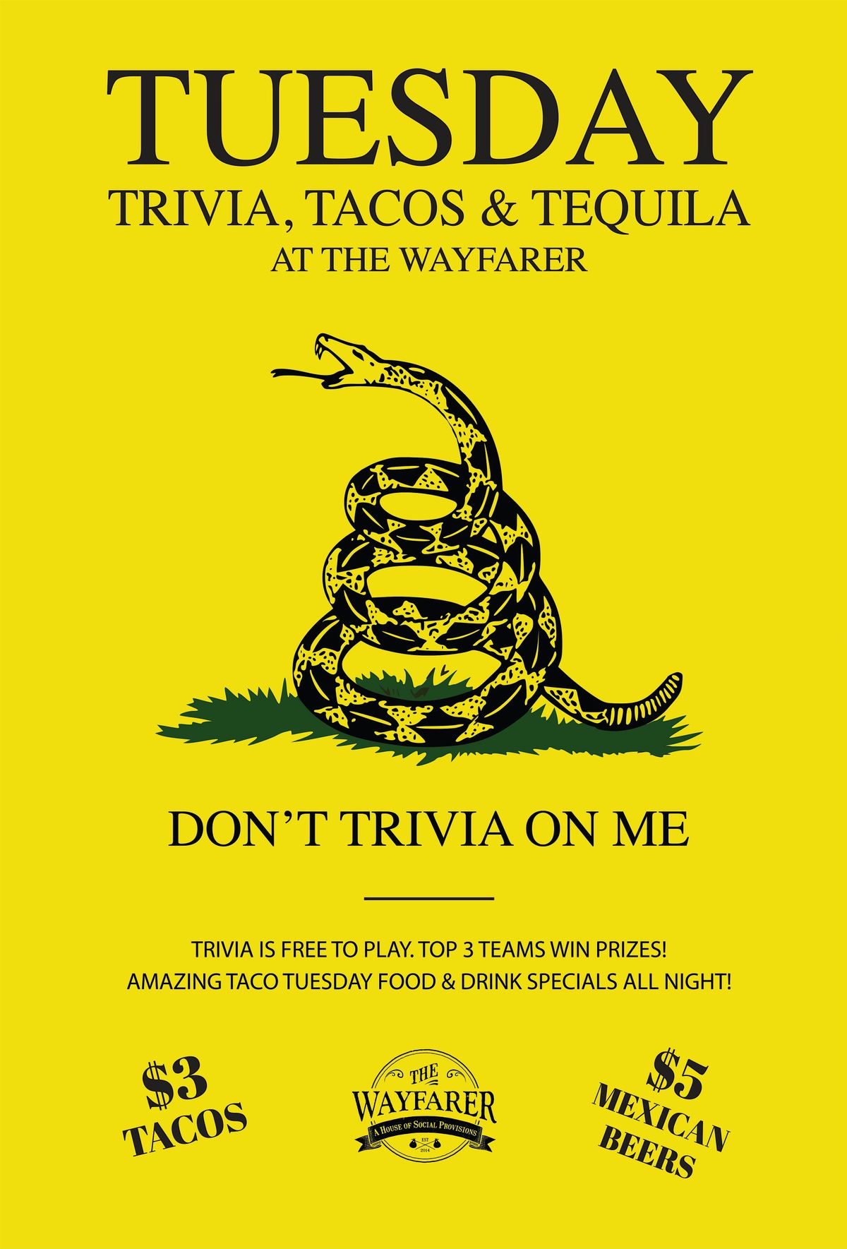 Ryan's Trivia Sucks : Tuesday Trivia and Tacos