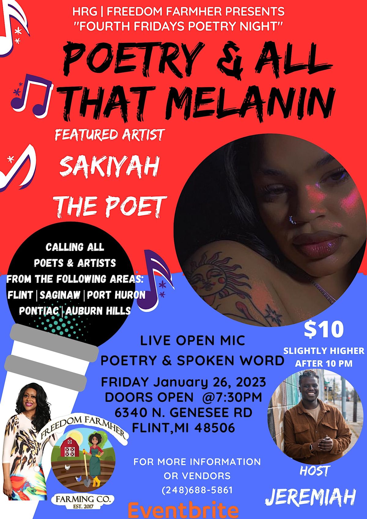 FOURTH FRIDAY POETRY & OPEN MIC IN FLINT (SAFE SPACE)6340 N. GENESEE RD