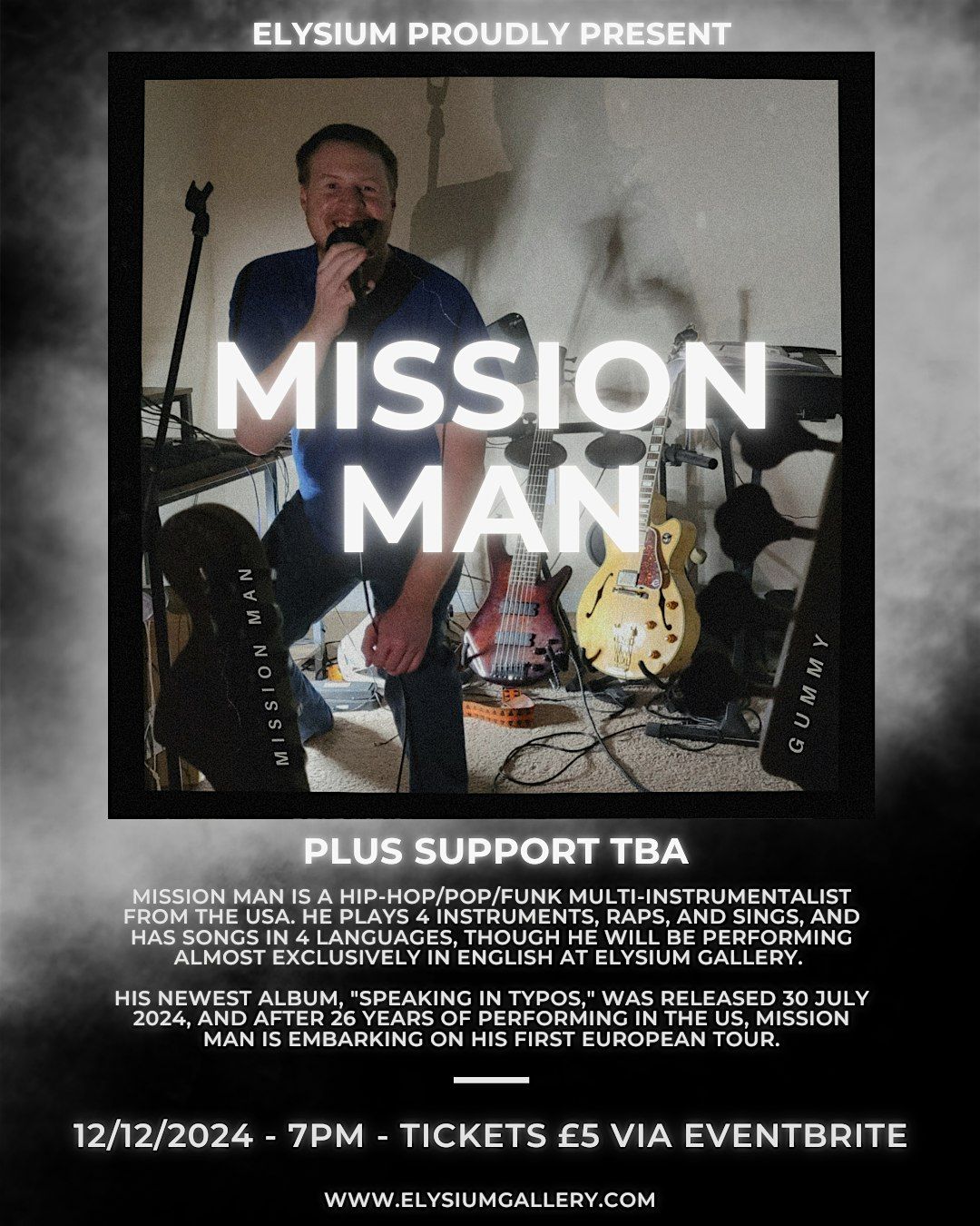 Mission Man + support tbc