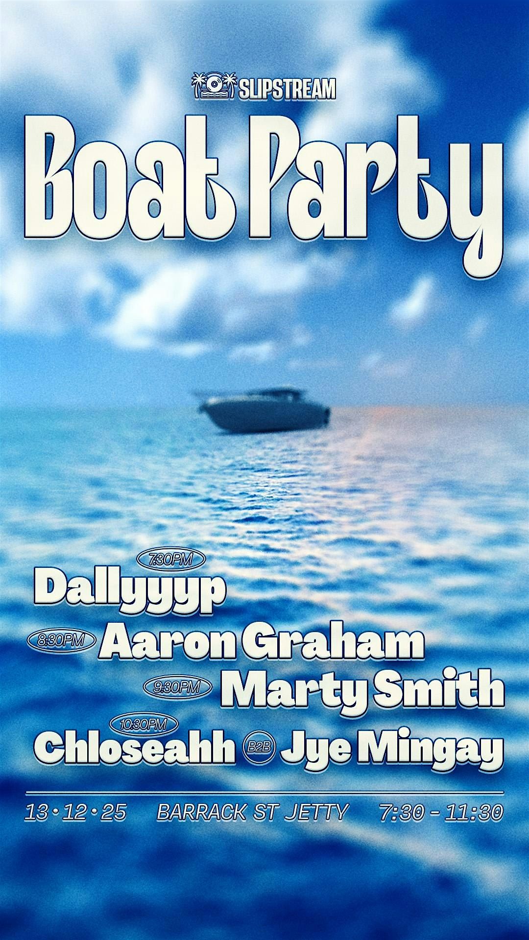Slipstream events boat party V2