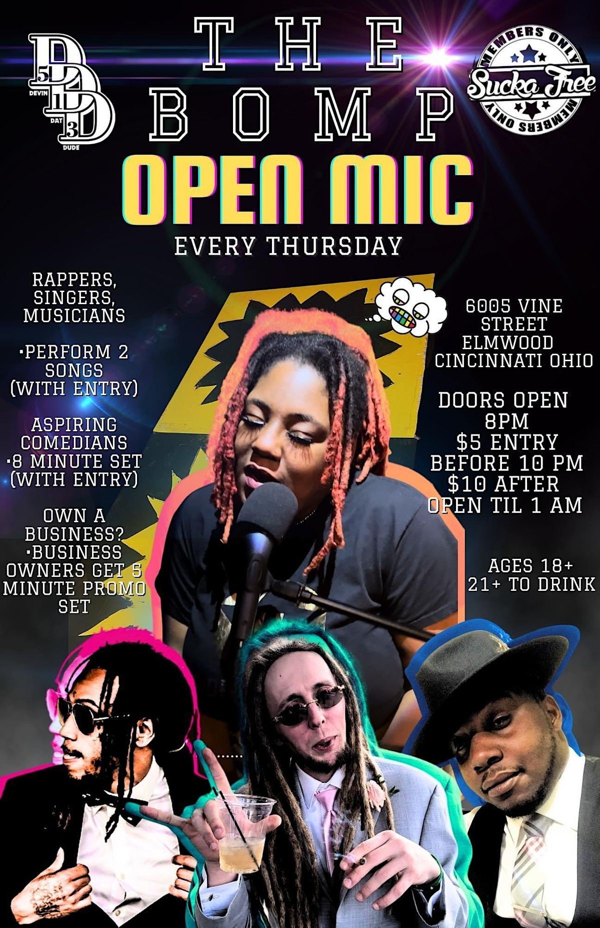 BOMP open mic Thursdays @ harmonize