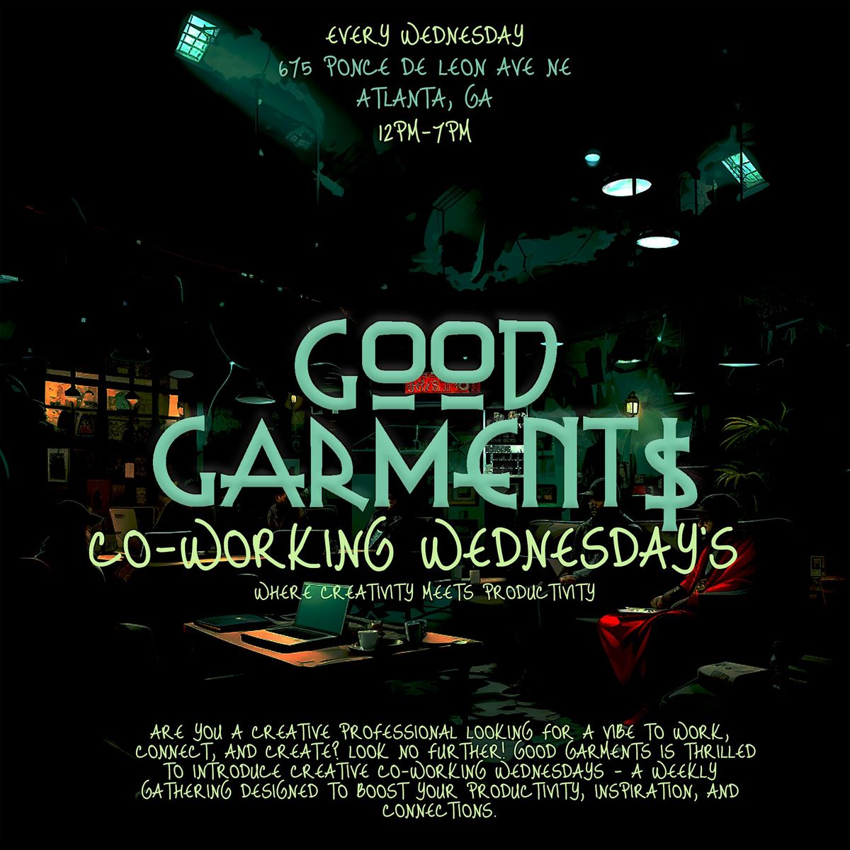 Creative Co-Working Wednesdays at Good Garments