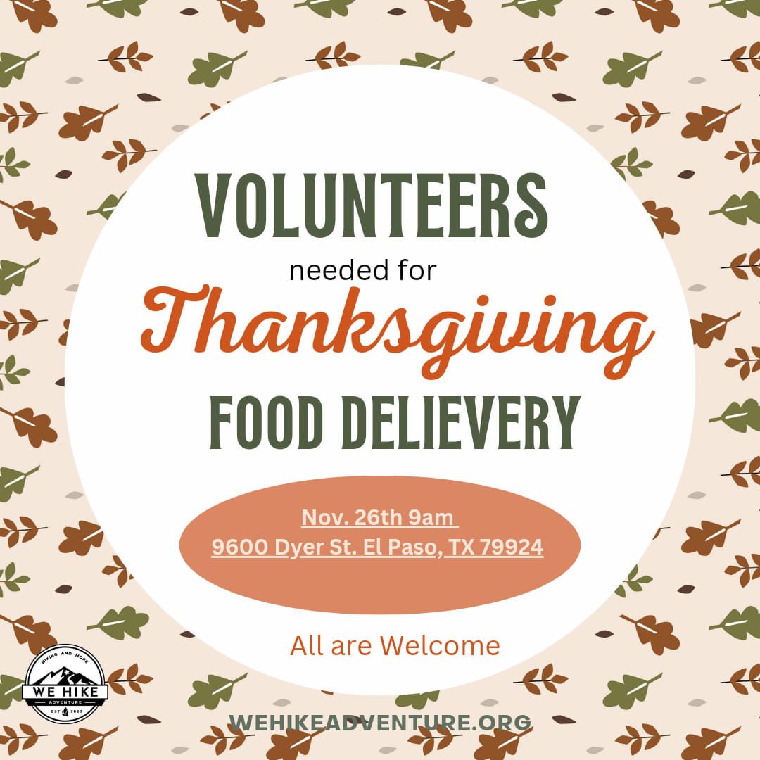 Thanksgiving Volunteer Opportunity 