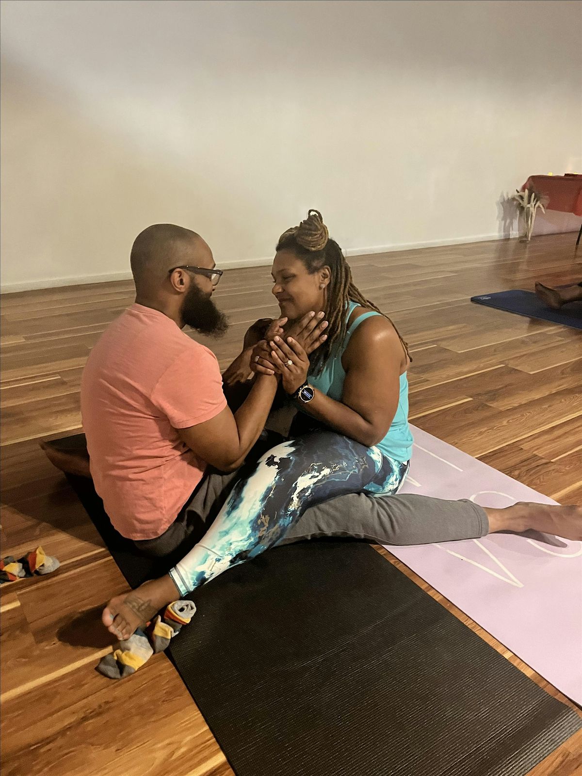 Rooftop Couples Yoga