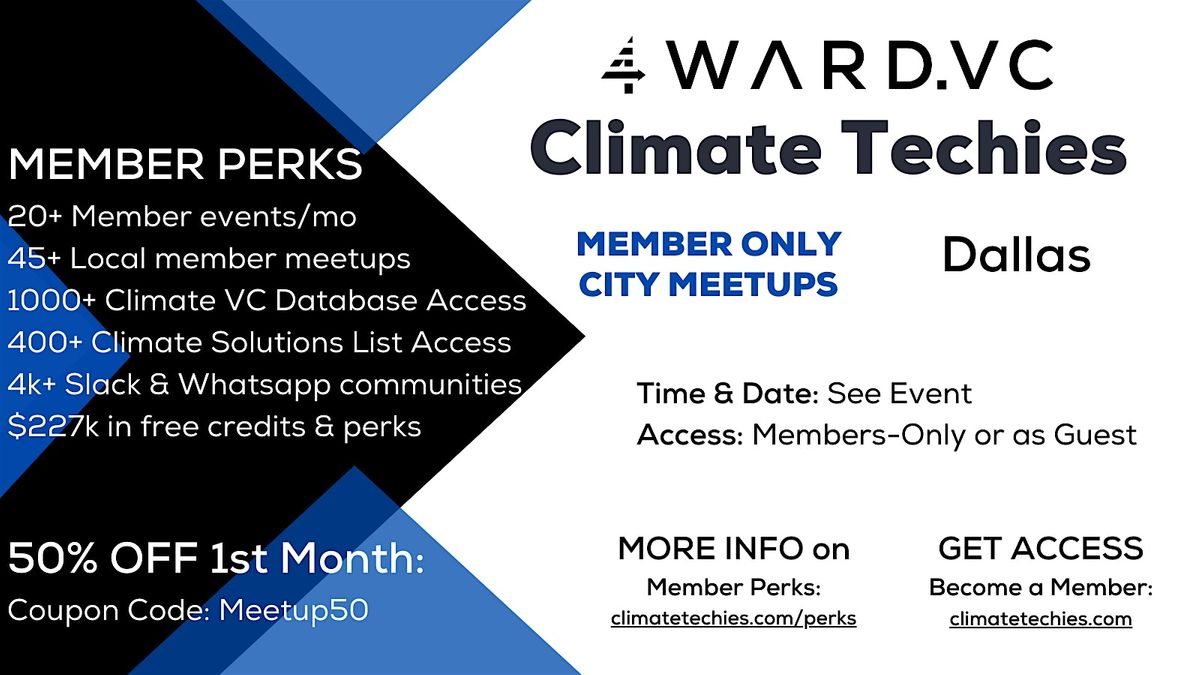 Climate Techies Dallas: Crepes & Climate Member Meetup