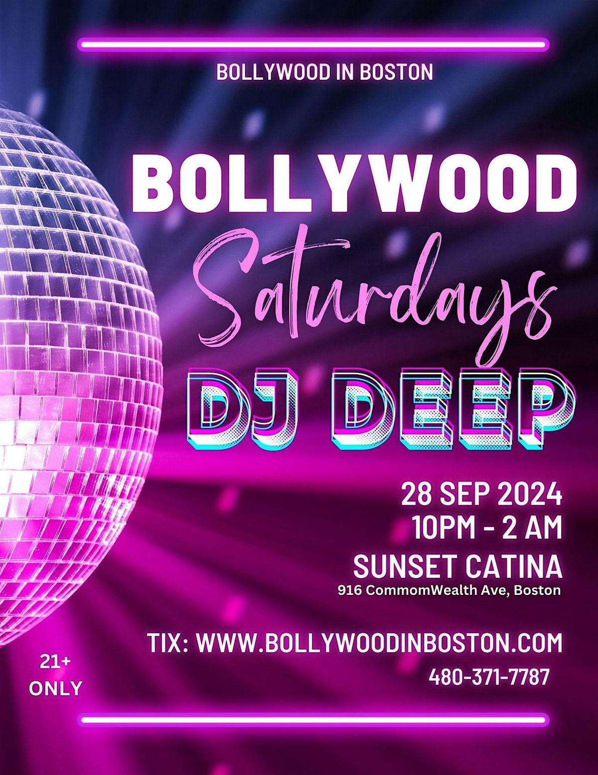 BOLLYWOOD SATURDAYS - DANCE PARTY - DJ DEEP