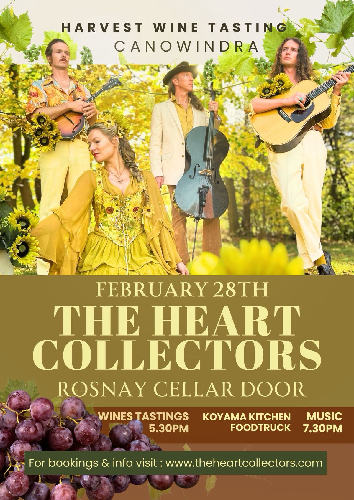 The Heart Collectors at Rosnay Cellar Door, Canowindra, NSW