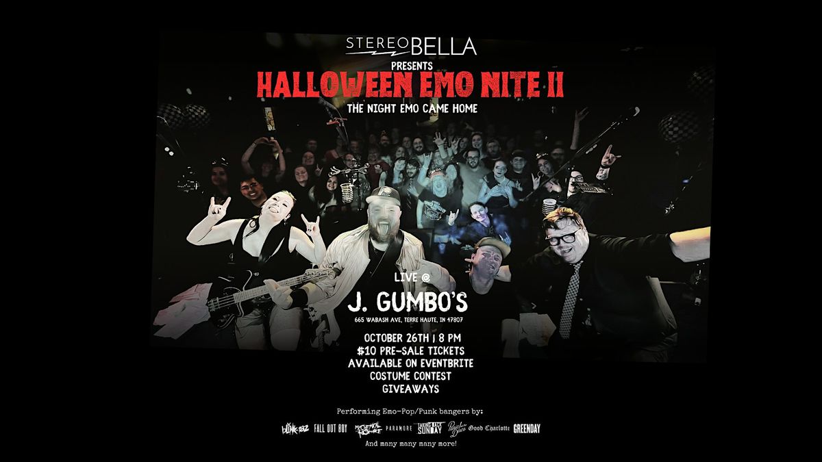 Halloween EMO Nite II- Featuring Stereobella