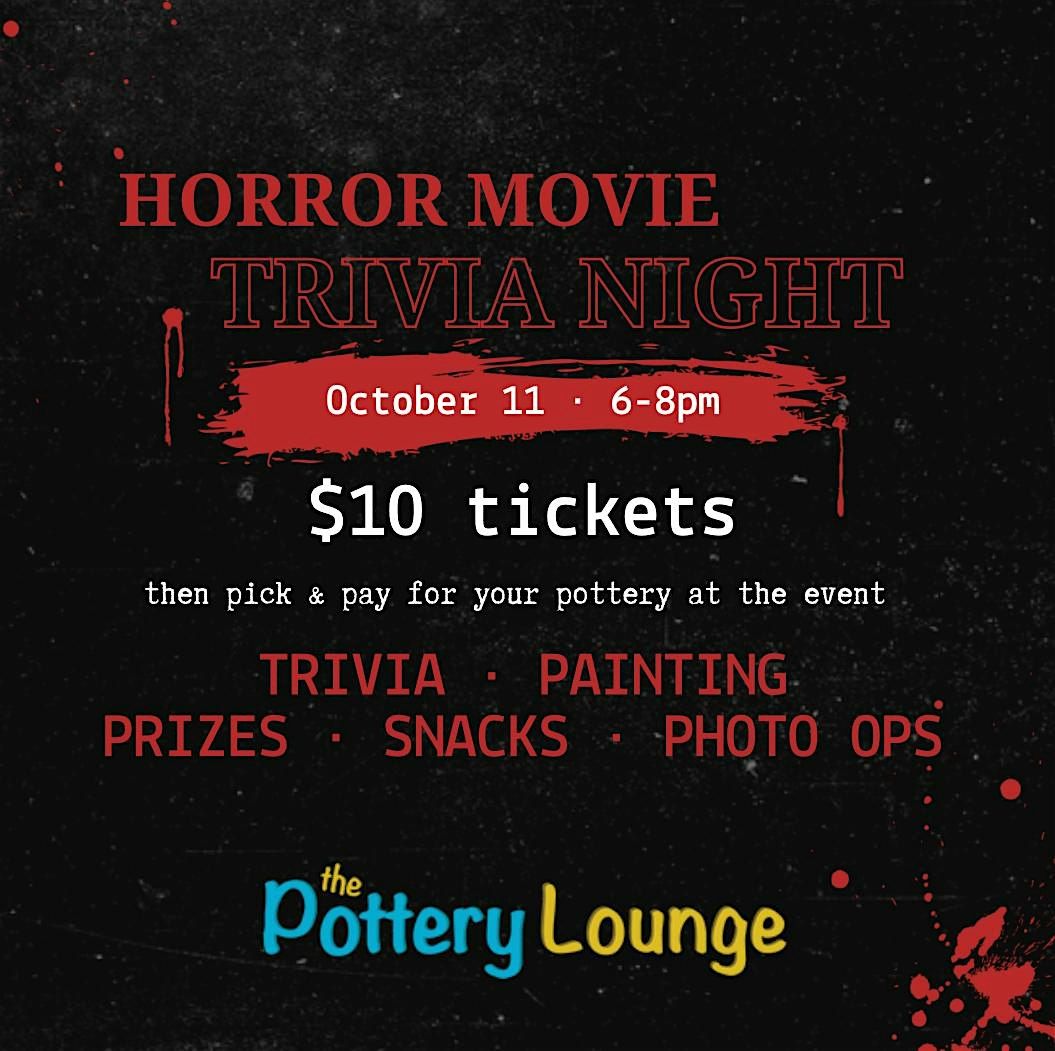 Horror Movie Trivia Paint Night