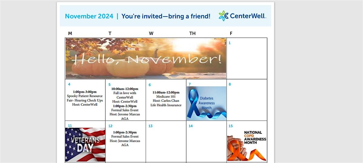 CenterWell Richardson Presents - Fall in love with CenterWell