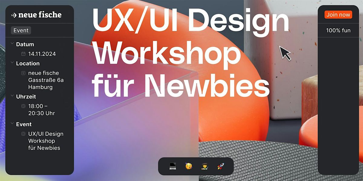 UX\/UI Design Workshop | vor Ort @ neue fische Campus