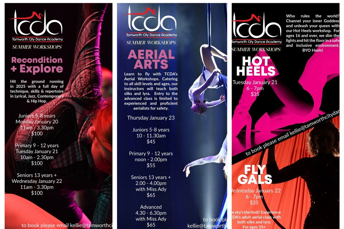 TCDA Summer Workshops