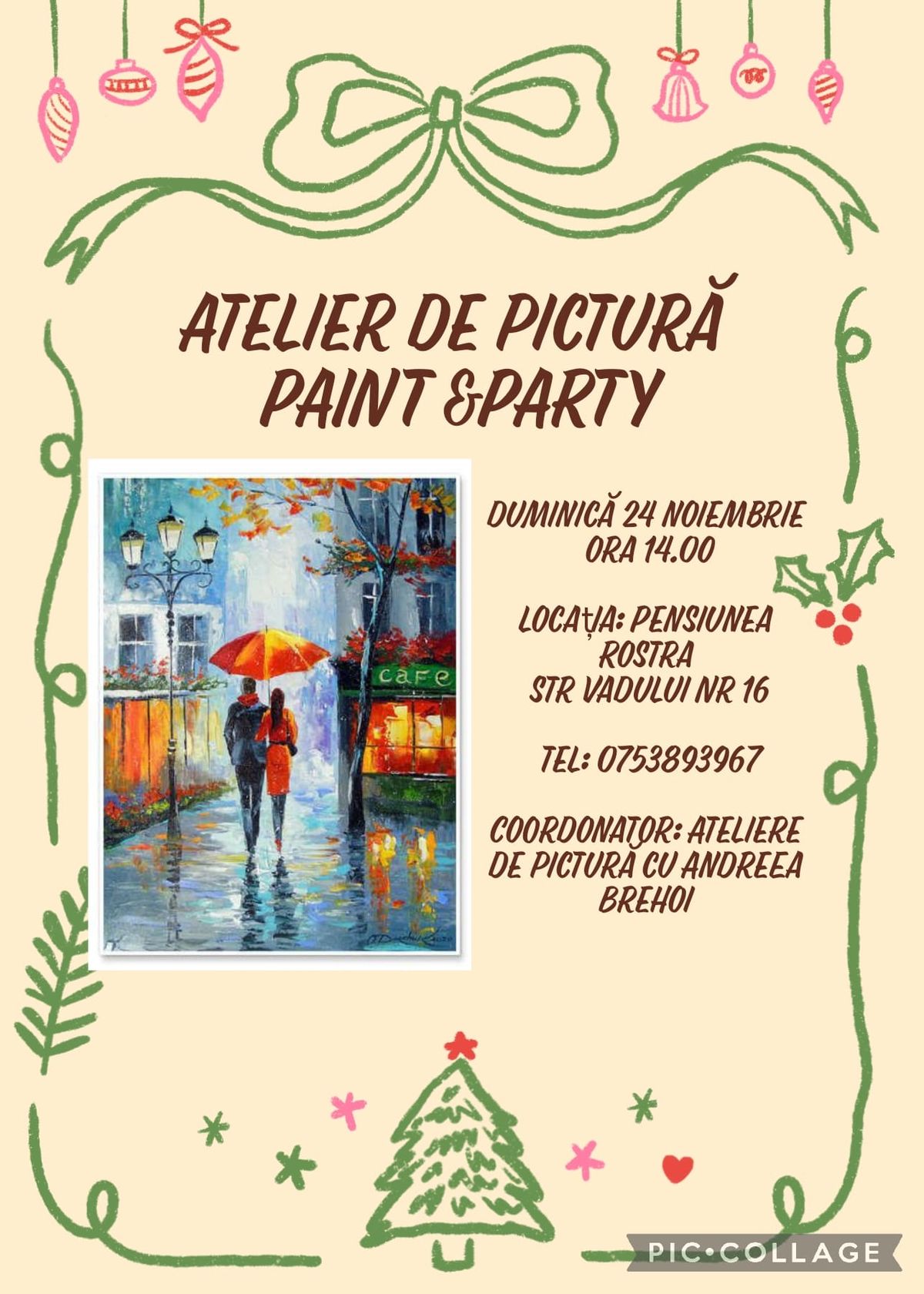 Atelier de pictur\u0103 pentru adul\u021bi PAINT&PARTY