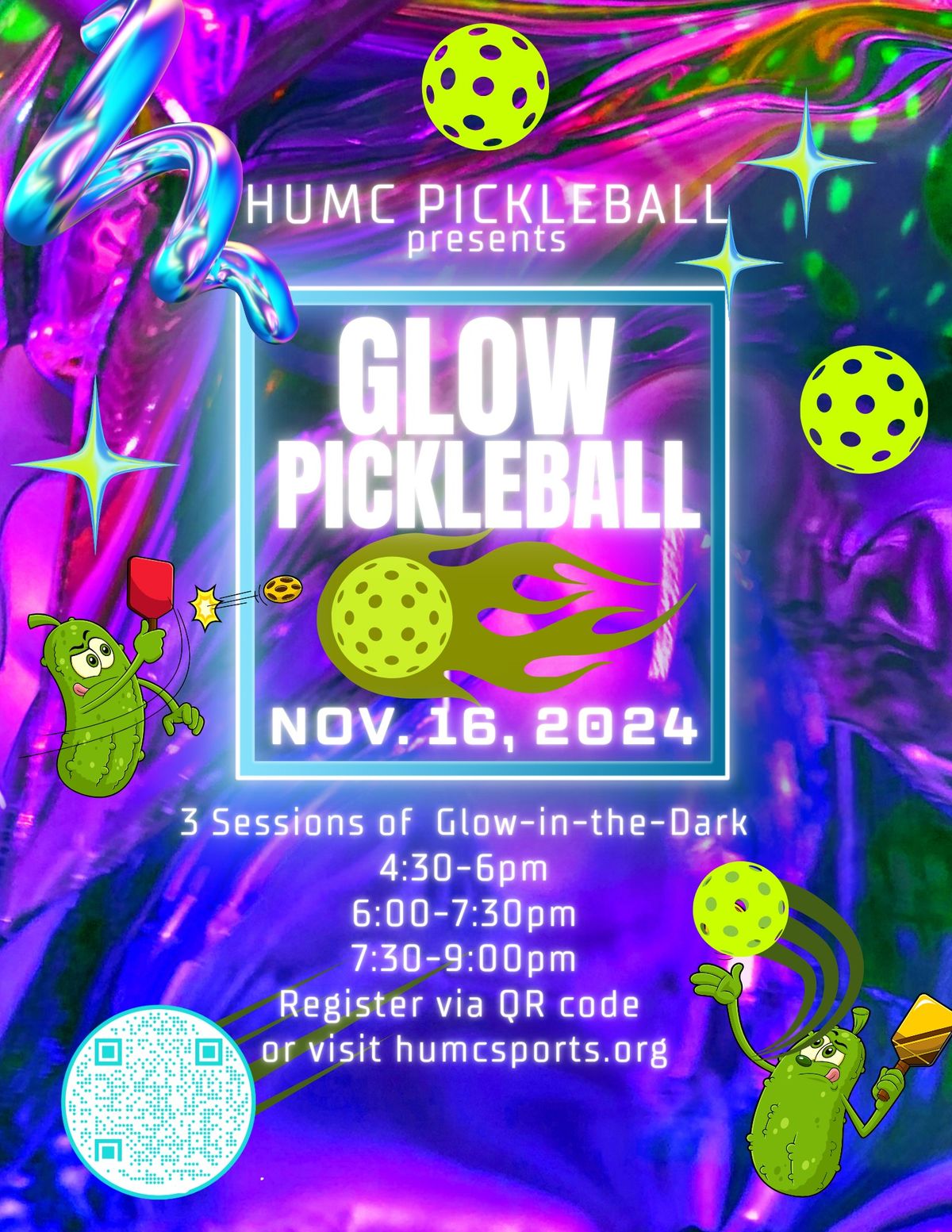 Glow in the Dark Pickleball