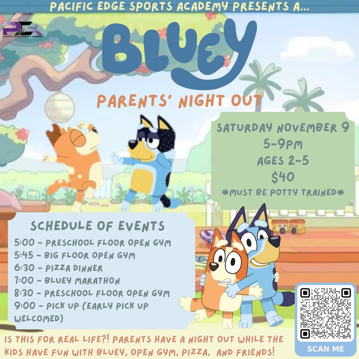 Bluey Bash Parent\u2019s Night Out!