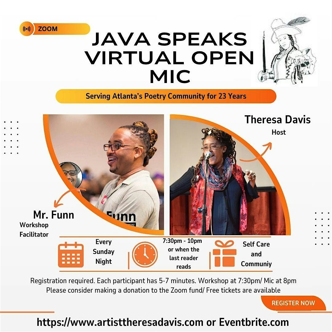 Java Speaks Virtual Open Mic 9-22-24