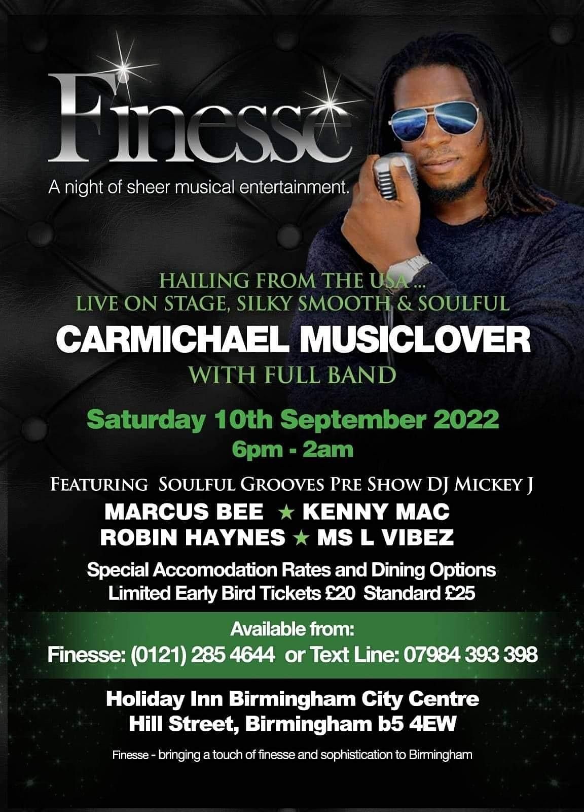 Finesse VIP Presents Carmichael Musiclover